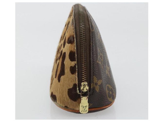 LOUIS VUITTON Monogram Leopard Azzedine Alaa Alma Pouch M99032 LV Auth 185752A Monograma - vista 5