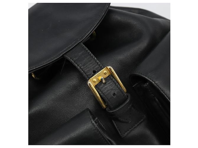 Zaino GUCCI Bamboo in pelle nera e oro 003 2058 0016 Auth BA13350 Nero D'oro - vista 19