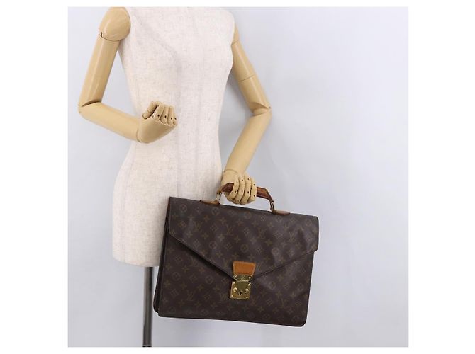 LOUIS VUITTON Monogram Serviette Conseiller Briefcase M53331 LV Auth 185967 Monogramma - vista 27
