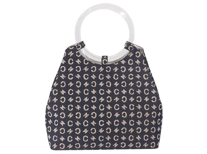 Céline Borsa CELINE C Macadam Canvas Navy Auth 187648V Blu navy - vista 13