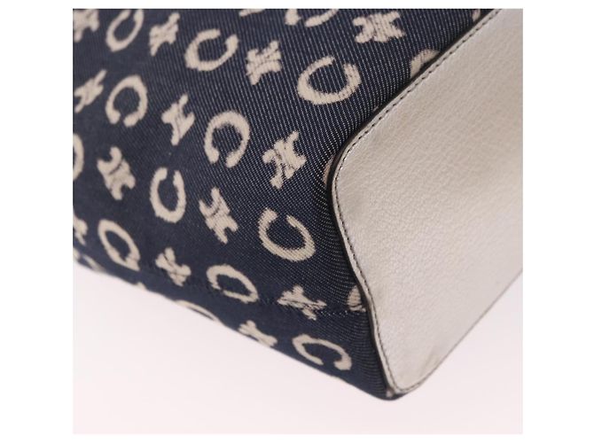 Céline Borsa CELINE C Macadam Canvas Navy Auth 187648V Blu navy - vista 16