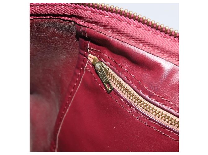 Bolso Boston Christian Dior Trotter Canvas Beige Oro Auth 182507 Dorado - vista 20