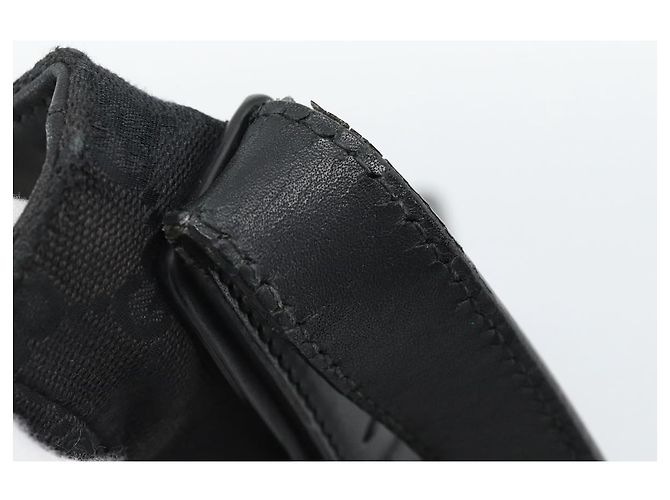 Borsa a tracolla GUCCI GG Canvas Web Sherry Line Nera Argento Rosso 322077 Auth ka4834 Nero - vista 9