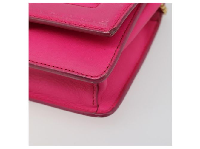 FENDI Chain Shoulder Bag Leder Rosa Gold Auth ka4836A Pink Golden - Ansicht 15