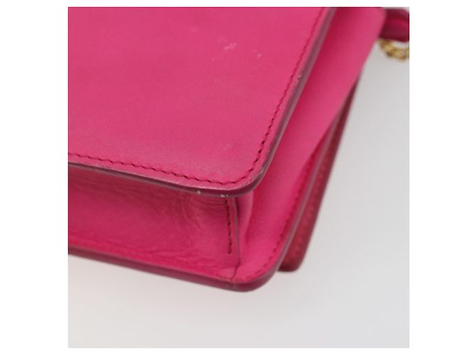 FENDI Chain Shoulder Bag Leder Rosa Gold Auth ka4836A Pink Golden - Ansicht 17