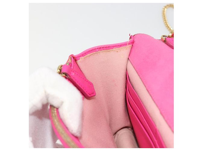 FENDI Chain Shoulder Bag Leder Rosa Gold Auth ka4836A Pink Golden - Ansicht 22