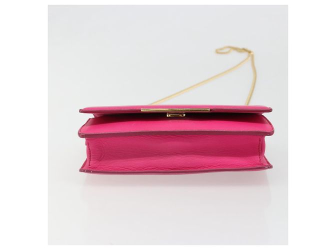 FENDI Chain Shoulder Bag Leder Rosa Gold Auth ka4836A Pink Golden - Ansicht 5