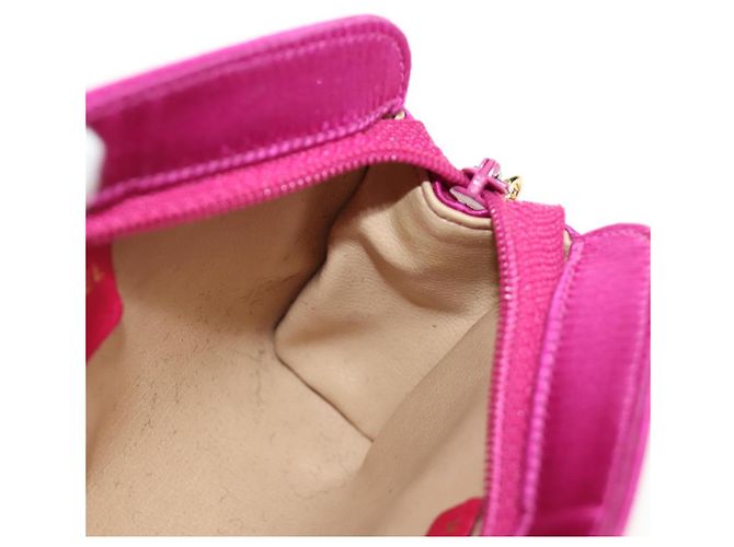 CHANEL Clutch Satin Rosa Gold CC Authentisch 186009SAM Pink Golden - Ansicht 19