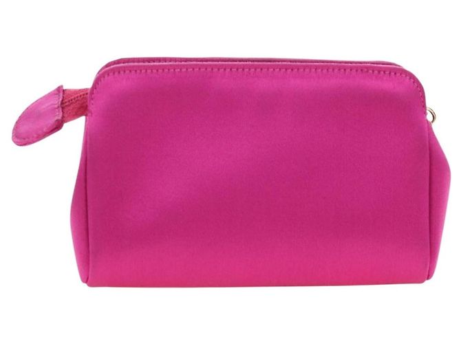 CHANEL Clutch Satin Rosa Gold CC Authentisch 186009SAM Pink Golden - Ansicht 2