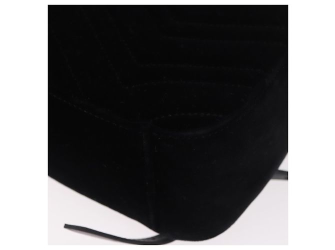 Zaino GUCCI GG Marmont Velluto Nero Oro 524568 Auth 186222SAM D'oro - vista 17