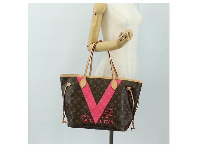 LOUIS VUITTON Borsa Tote Monogram Neverfull MM Grenard M41602 LV Auth BA13466SAM Monogramma - vista 32