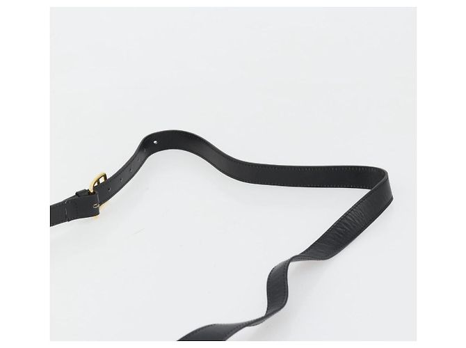 Céline Borsa a Spalla CELINE in Pelle Nera con Dettagli Oro Auth 179534A Nero D'oro - vista 14