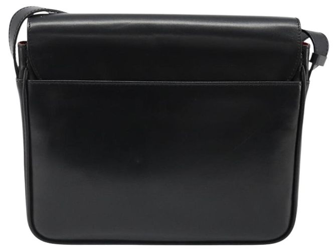 Céline Borsa a Spalla CELINE in Pelle Nera con Dettagli Oro Auth 179534A Nero D'oro - vista 2