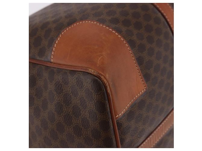 Céline Borsa Boston CELINE in tela Macadam e pelle PVC Marrone Oro Autentica 186815 D'oro - vista 14