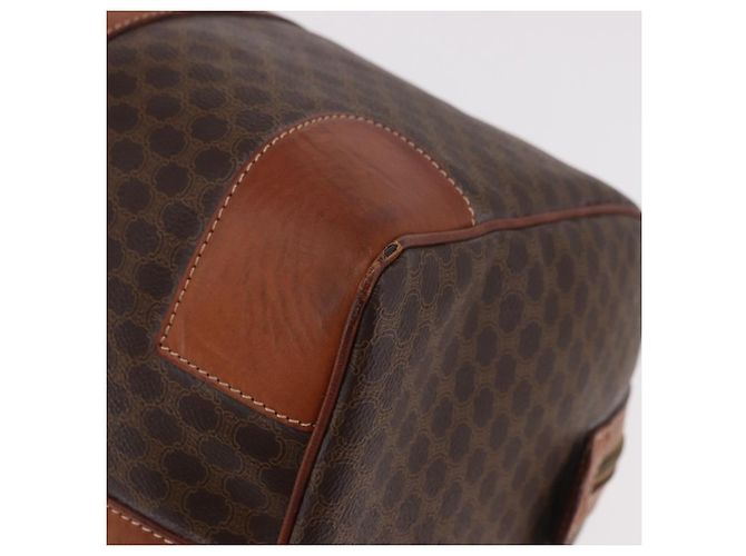 Céline Borsa Boston CELINE in tela Macadam e pelle PVC Marrone Oro Autentica 186815 D'oro - vista 15