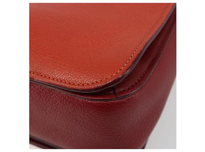 Borsa Miu Miu Ready Lock in pelle 2way Arancione Rosso Oro Auth am11916A D'oro - vista 17