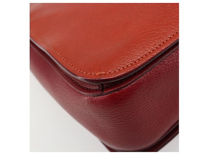 Borsa Miu Miu Ready Lock in pelle 2way Arancione Rosso Oro Auth am11916A D'oro - vista 18