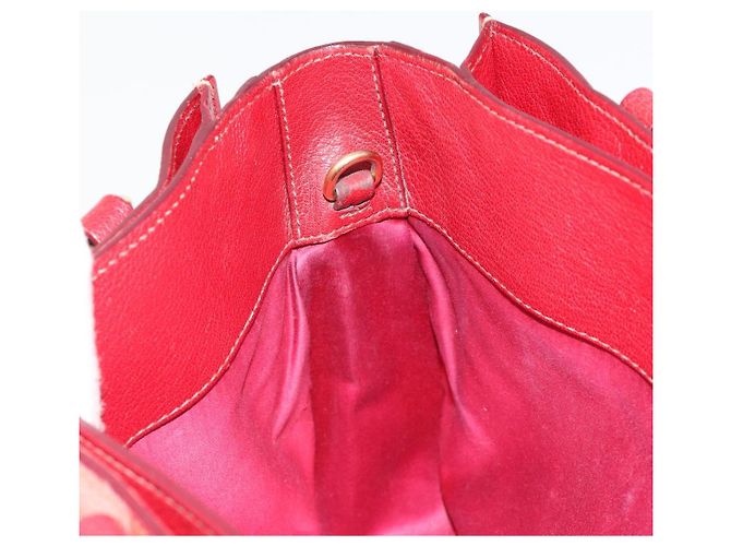 Borsa Miu Miu Ready Lock in pelle 2way Arancione Rosso Oro Auth am11916A D'oro - vista 24
