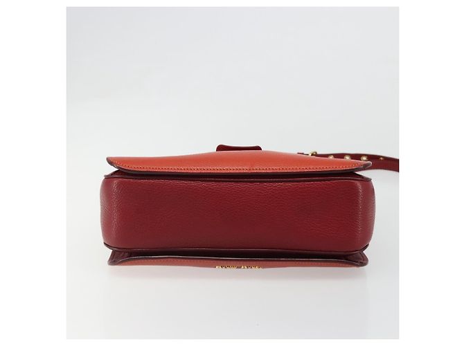 Borsa Miu Miu Ready Lock in pelle 2way Arancione Rosso Oro Auth am11916A D'oro - vista 5