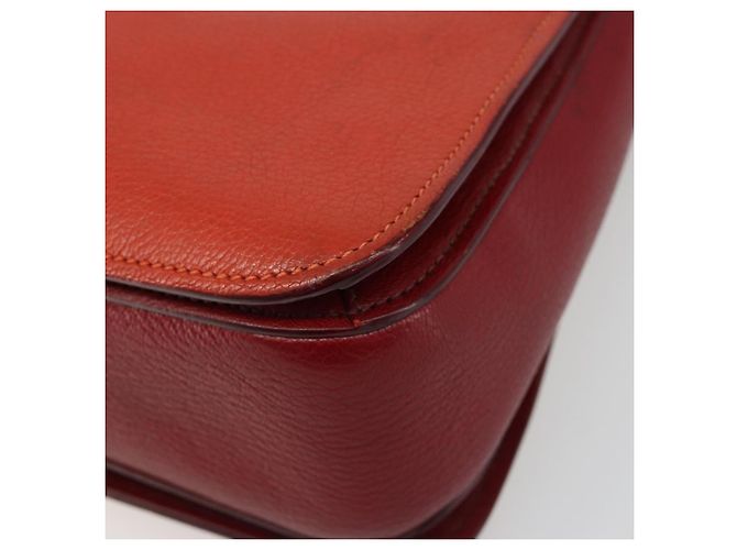 Borsa Miu Miu Ready Lock in pelle 2way Arancione Rosso Oro Auth am11916A D'oro - vista 9