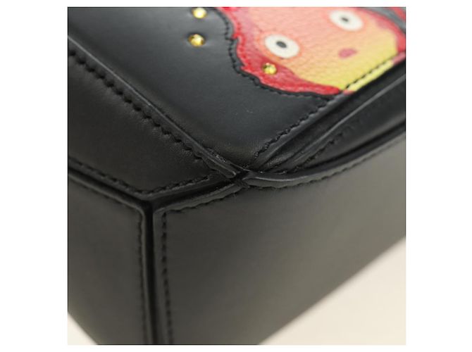 LOEWE × Studio Ghibli Howl's Calcifer Puzzle Mini Bag 2way Black Auth 167415SM Nero D'oro - vista 16