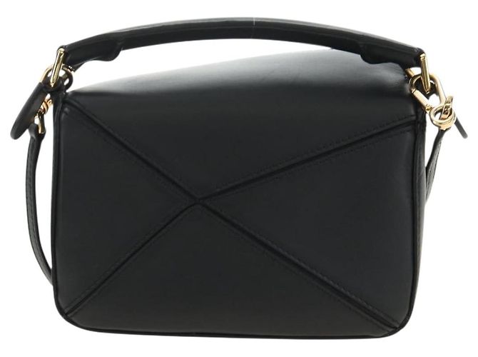 LOEWE × Studio Ghibli Howl's Calcifer Puzzle Mini Bag 2way Black Auth 167415SM Nero D'oro - vista 2