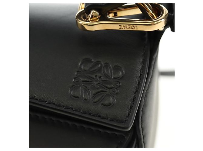 LOEWE × Studio Ghibli Howl's Calcifer Puzzle Mini Bag 2way Black Auth 167415SM Nero D'oro - vista 20