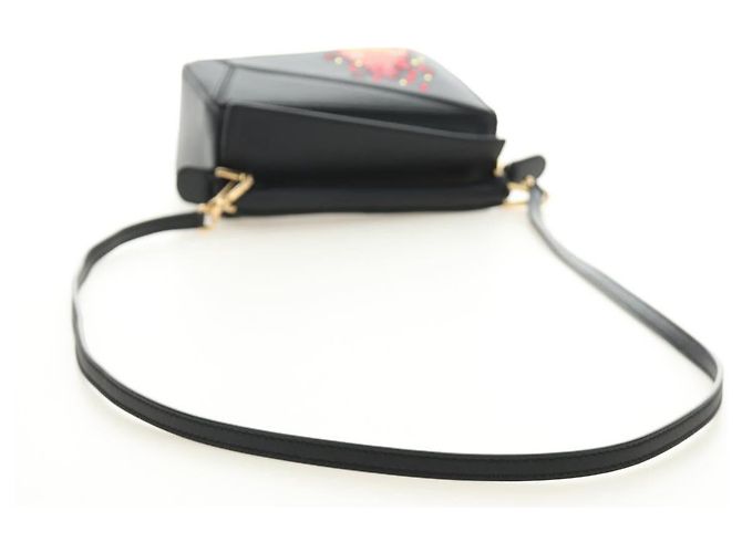 LOEWE × Studio Ghibli Howl's Calcifer Puzzle Mini Bag 2way Black Auth 167415SM Nero D'oro - vista 8