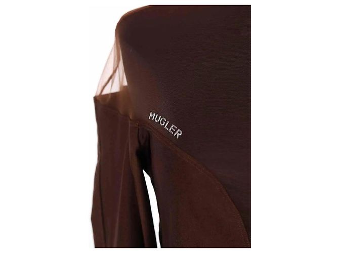 Thierry Mugler Top marrone - vista 2
