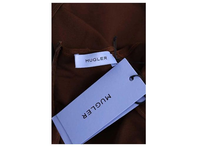 Thierry Mugler Top marrone - vista 5