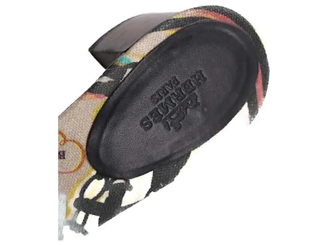 Hermès Mule nere Nero - vista 4
