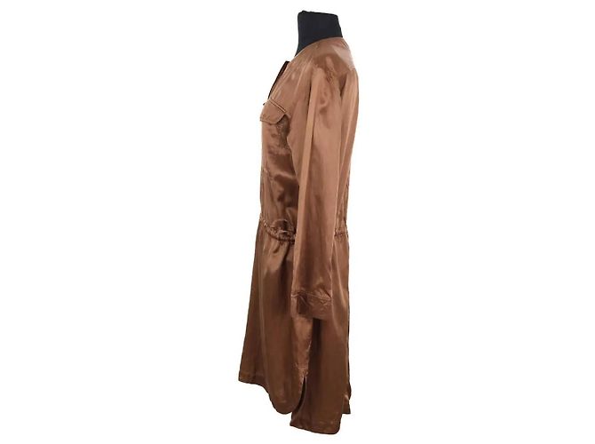 Dries Van Noten Vestido marrón Castaño - vista 3
