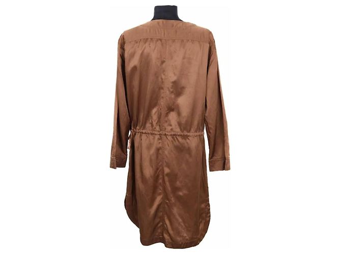 Dries Van Noten Vestido marrón Castaño - vista 4
