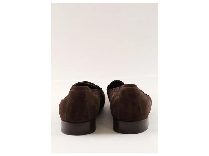 Louis Vuitton Mocasines marrones Castaño - vista 2