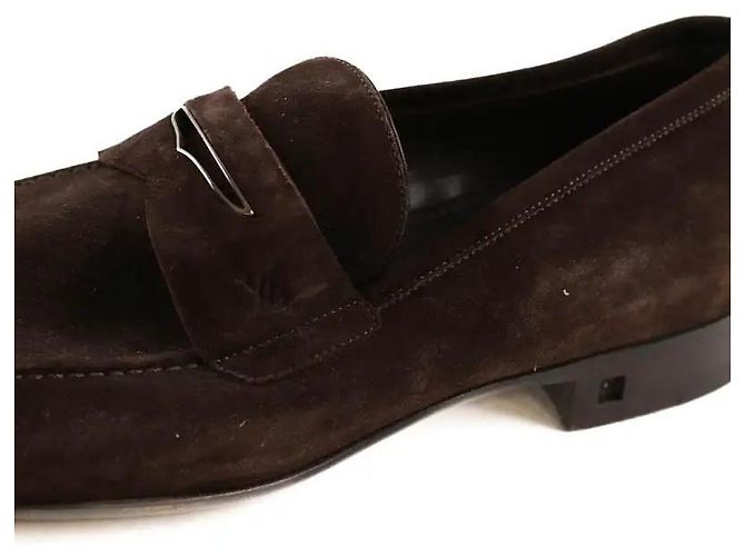Louis Vuitton Mocasines marrones Castaño - vista 4