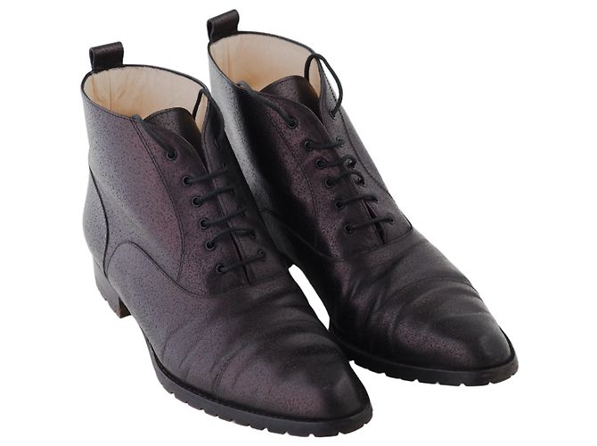 Botas de couro Vivienne Westwood Marrom - vista 3
