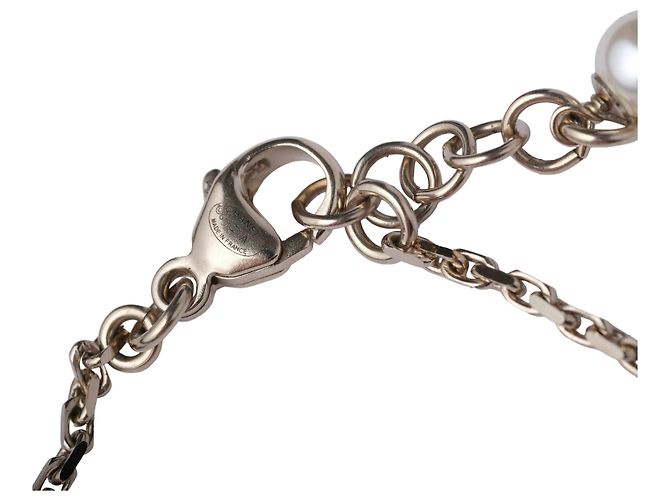 Timeless Chanel Perlenarmband in Mehrfarben mit CC-Logo-Anhänger - Ansicht 6