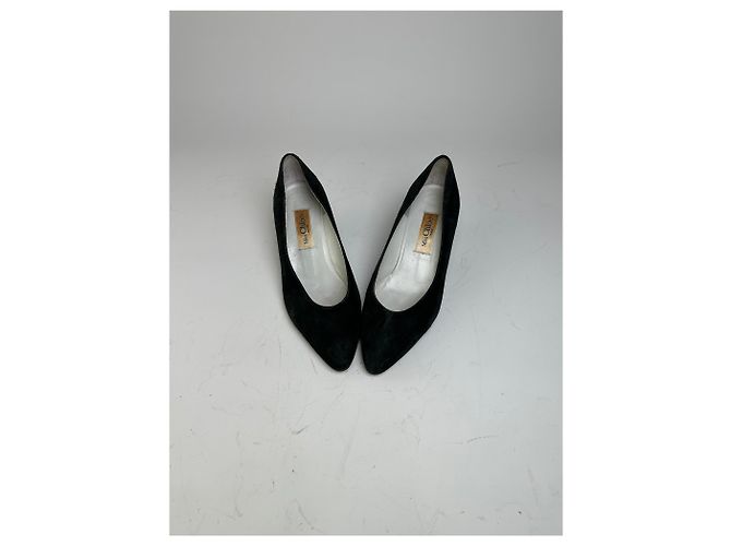Chloé Décolleté in scamosciato vintage Chloe Nero EU36.5 - vista 3