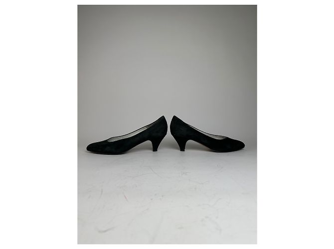 Chloé Décolleté in scamosciato vintage Chloe Nero EU36.5 - vista 4