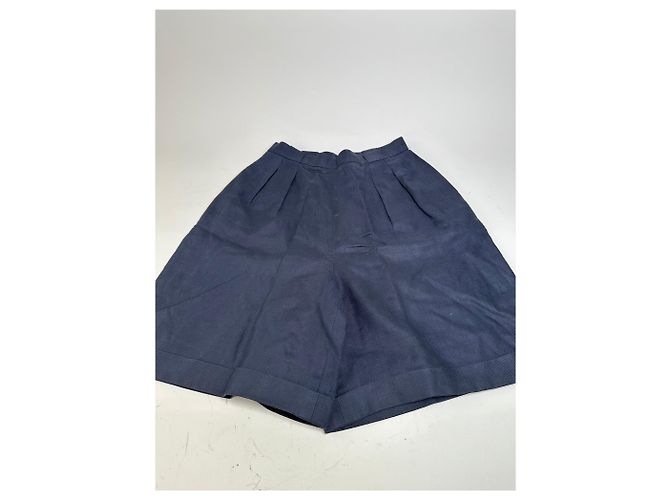 Pantaloncini in cotone vintage Dior blu navy S - vista 2