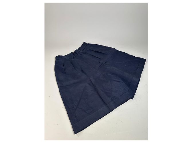 Pantaloncini in cotone vintage Dior blu navy S - vista 3