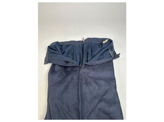 Pantaloncini in cotone vintage Dior blu navy S - vista 4