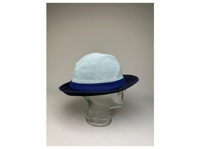 Chapeau structuré Vintage Vivienne Westwood Bleu clair Marine Bleu Marine - vue 4