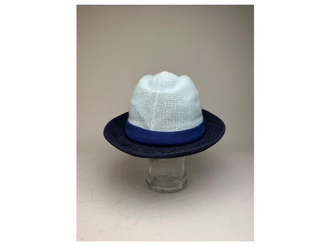 Chapeau structuré Vintage Vivienne Westwood Bleu clair Marine Bleu Marine - vue 9