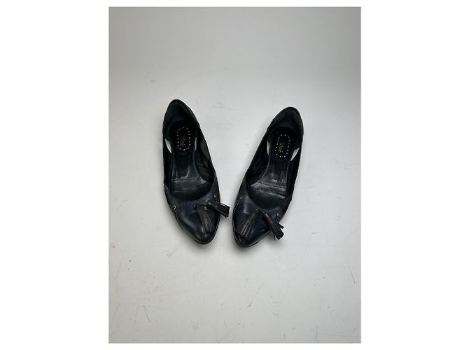 Chloé Ballerine vintage in pelle Chloe Nero Oro EU36.5 - vista 3