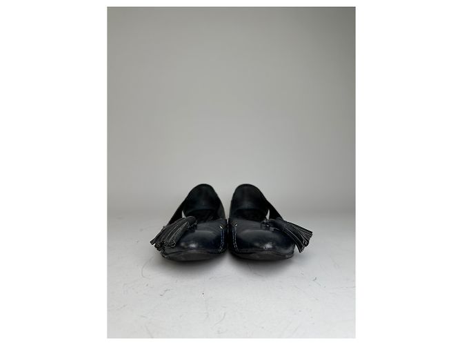 Chloé Ballerine vintage in pelle Chloe Nero Oro EU36.5 - vista 4