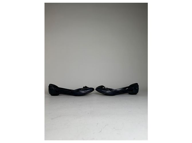 Chloé Ballerine vintage in pelle Chloe Nero Oro EU36.5 - vista 6