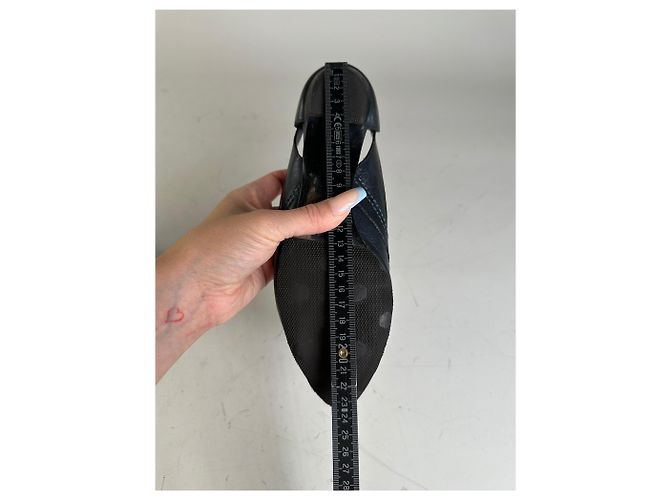 Chloé Ballerine vintage in pelle Chloe Nero Oro EU36.5 - vista 9
