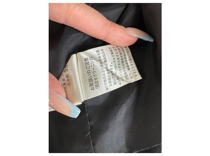 Vintage Givenchy Cropped Wool Blend Jacket Black XL - view 11