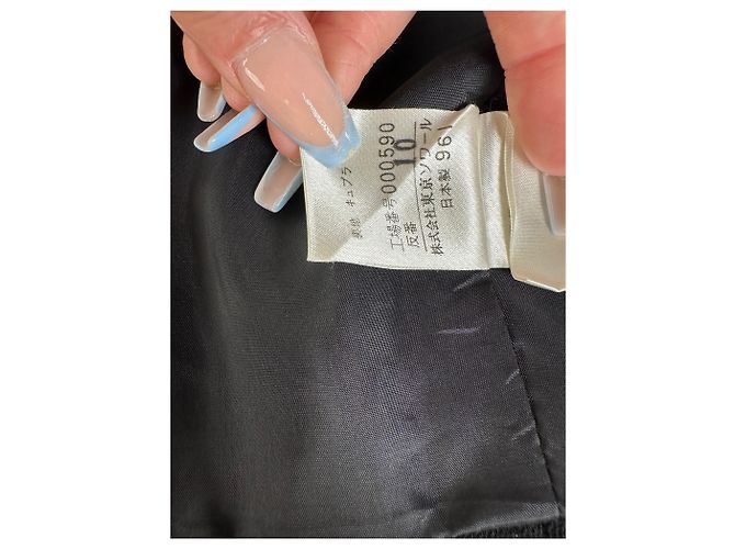 Vintage Givenchy Cropped Wool Blend Jacket Black XL - view 8
